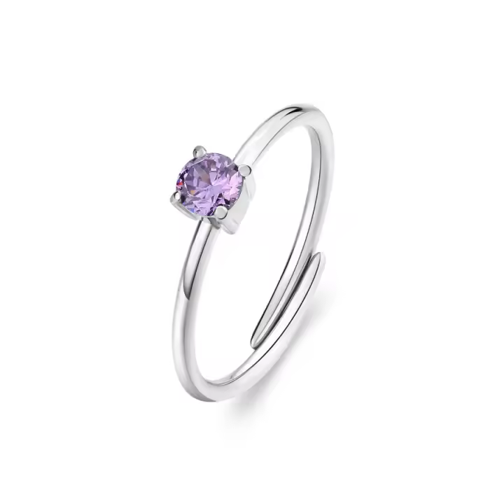 SDZ33 Anillo S'AGAPò DAZZLY con Cristal Violeta - 1