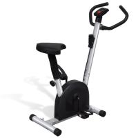 vidaXL Bicicleta Estática con Resistencia de Cinta Ejercicio Gimnasio Color Blanco,  Negro, y mas - details 1