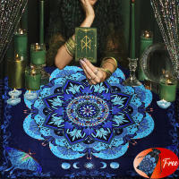 Mantel De Tela Para Tarot 29x29Inch Con Bolsa Grátis Juego De Cartas De Divinación Mesa De Atracción Alquimia Estilo Americano - details 0