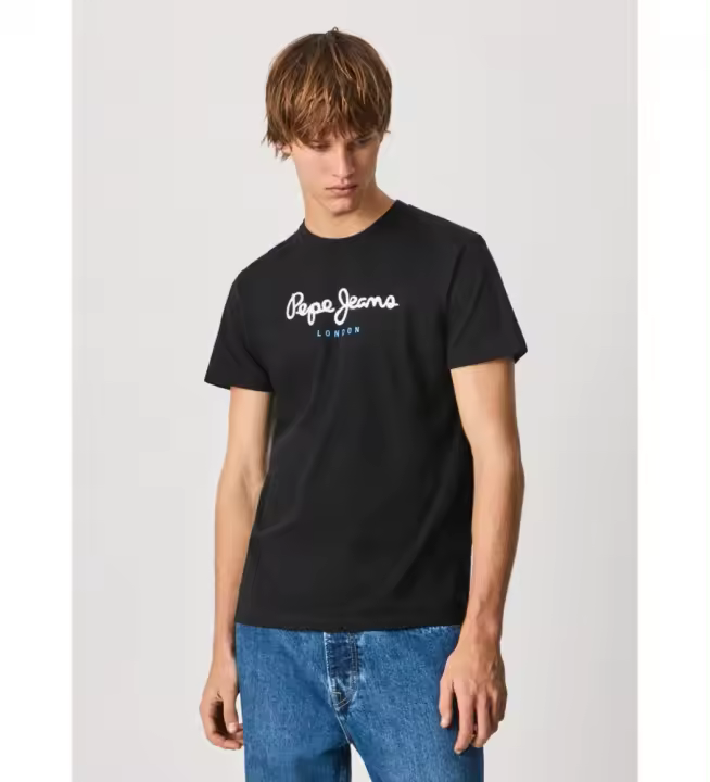 Pepe Jeans | Hombre | Camiseta Eggo N negro - 1