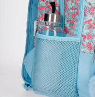 Mochila escolar Pepe Jeans Aide flores 44 cm doble compartimento adapatable a carro - Tirantes anchos, ergonómicos y acolchados que se adaptan perfectamente a la espalda - pompón azul - details 4
