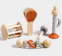 Juego De 5 Instrumentos Musicales Para Bebés Juguetes Educativos Sensory Rattle Montessori Regalos De Cumpleaños Para Niños - details 2