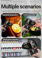 ANENG TH203 Termómetro Infrarrojo Industrial Inteligente Pantalla VA Color Inverso Medición De Temperatura -50~600℃ Herramienta De Prueba - details 12