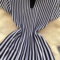 YuooMuoo Vestido Corto A-Line De Moda Y2K Para Mujer Manga Corta Estilo Casual Rayado Tejido Suave Vestido De Verano Para Calle Mujeres - details 11
