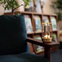 Lámpara De Mesa Sin Cable Estilo Industrial Nórdico LED Creativa Para Ambiente De Restaurante Camping Táctil Nocturna Dimmer Switch Negro - details 0