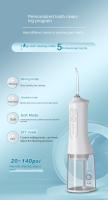 Irrigador dental inalámbrico, irrigador bucal portatil recargable con 4 modos, batería de litio de 1500 mAh, carga USB, hilo dental eléctrico sin perfume para el hogar y los viajes, potencia de limpieza de 140 PSI-Cecodadi - details 4