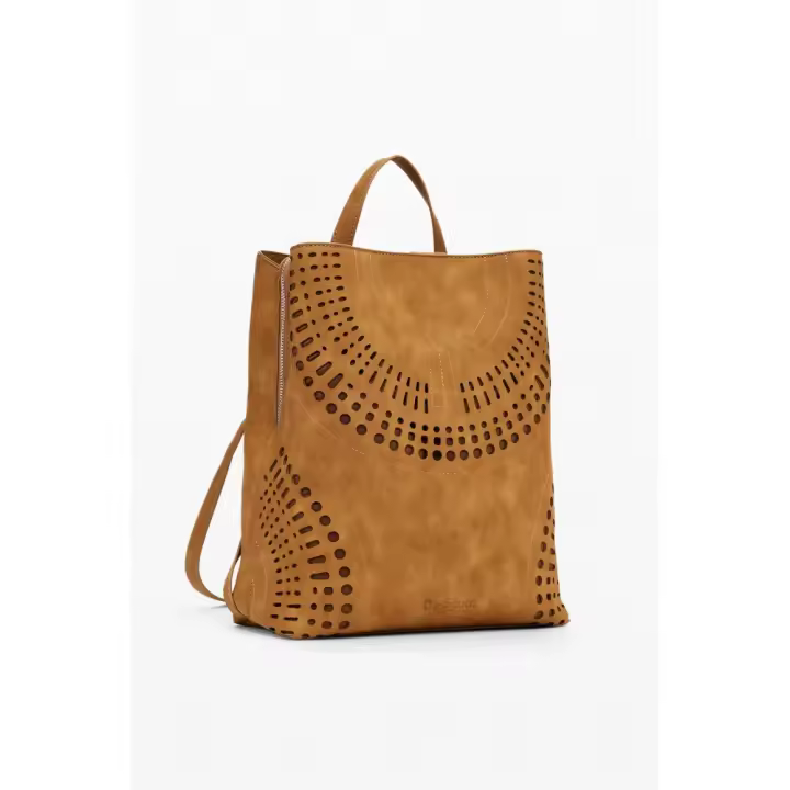 Bolsos sport de mujer DESIGUAL AKP13_6011 MOCHILA FILIGRANAS CAMEL 35214 25V - 1