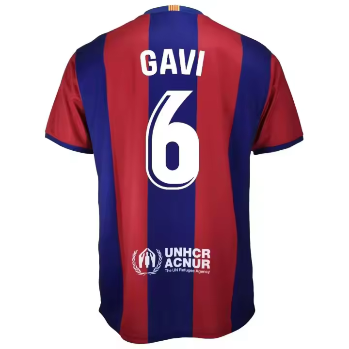 CAMISETA FC.BARCELONA ÑIÑO REPLICA OFICIAL (CON GAVI) Marca Barca Azulgrana - Producto Oficial - 1