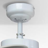 Basic Ventilador de techo con luz, E27, 15 vatios, blanco, 76,2x76,2x41,5 cm - details 2