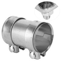 Conector De Tubo De Escape 3in 76mm Estuche Galvanizado Universal Reparación De Tubos De Escape Juntador De Doble Abrazadera - details 7
