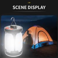 Lámpara De Camping LED Solar Recargable 4500mAh 1000LM Banco De Energía Plegable 6 Modos De Luz Para Camping Pesca - details 15