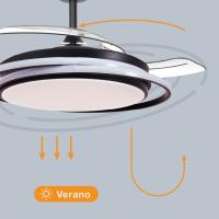 Ventilador DC de Techo LED Garsaco Bauala 107 CM, 3 Tipos de Luz, Control Remoto, Negro - details 5