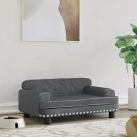vidaXL Cama para perros de terciopelo 70x45x30 cm sofá para perros Color Azul,  Crema,  Gris claro y mas - details 3