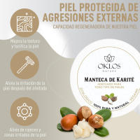 Oklos - Pack Limpieza Facial E Hidratación de Cuerpo y Rostro, Rosa Mosqueta Pura 30ml, Manteca de Karité 100ml, Jabón Negro Africano 100g - details 1