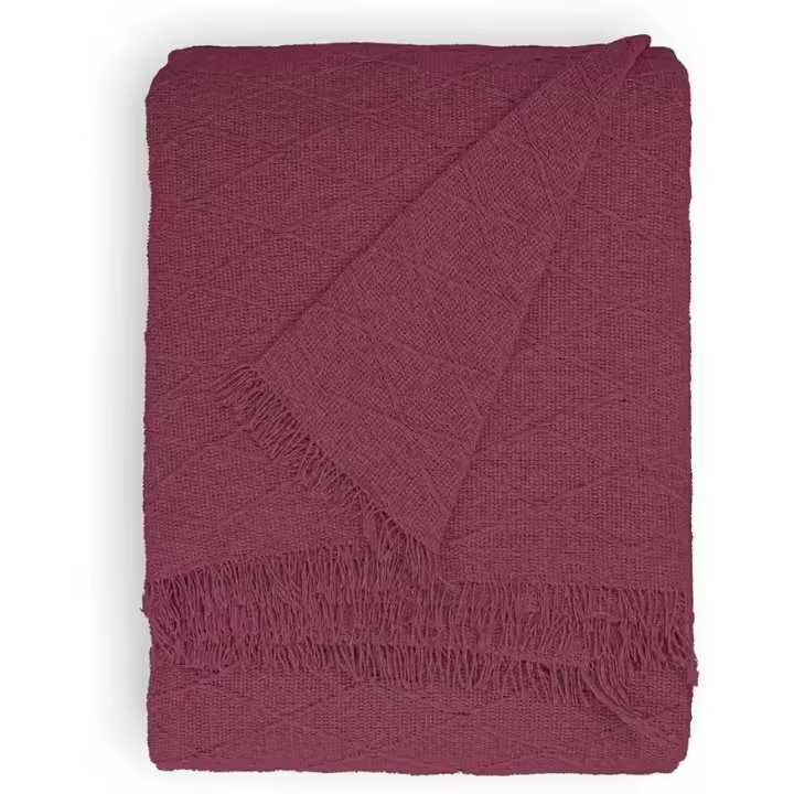 TODOBIEN STORE - Colcha Multiusos Sofa,Manta Foulard,Plaid para Cama,Cubresofa Cubrecama,jarapas,Comoda Practica y Suave. Poliester Algodón con Bordaje - 1