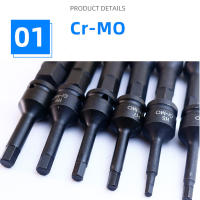 Kit De Brocas Hexagonales Para Aire 1/2 Pulgada Herramientas De Destornillador Y Destornillador De Ratchete Para Reparación De Herramientas De Impacto Y Manual - details 7