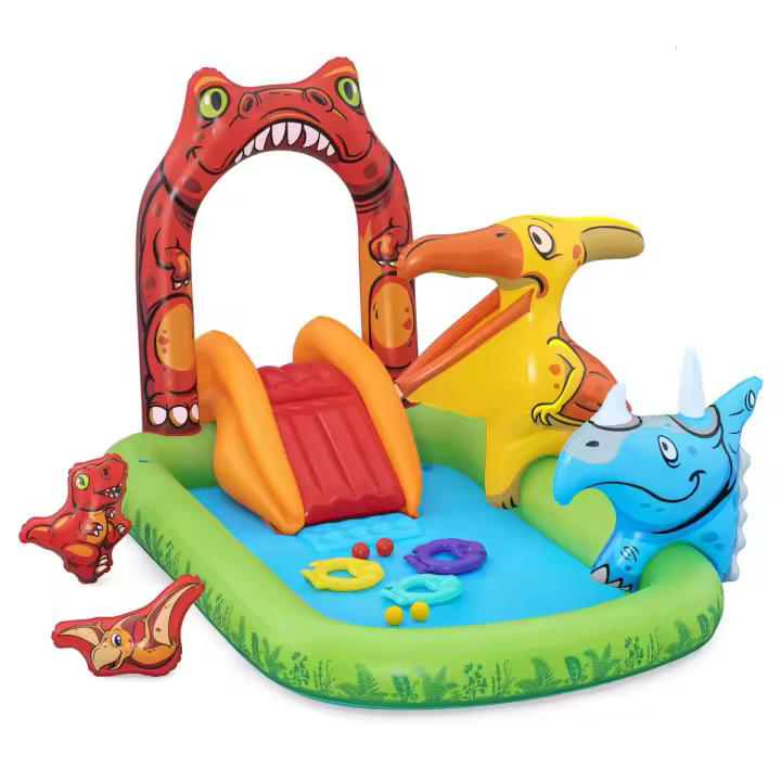 Bestway Piscina Hinchable Parque de Juegos Dinosaurios 241x140x137 cm +3-6 Años Jardin 53160 - 1