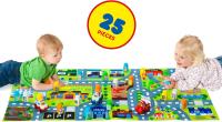 Molto Blocks - Set 3 Coches + Tapiz Grande - Juego Educativo - Juego Infantil - 25 Piezas - Edad +1 Año - details 1