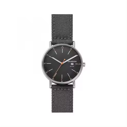 Reloj Skagen de acero Signature con correa nylon - 1