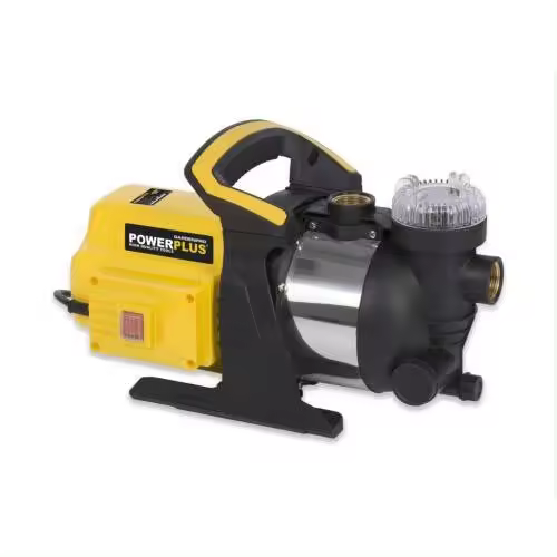 Bomba de jardín POWERPLUS 1000w anillo inox aguas limpias - 1