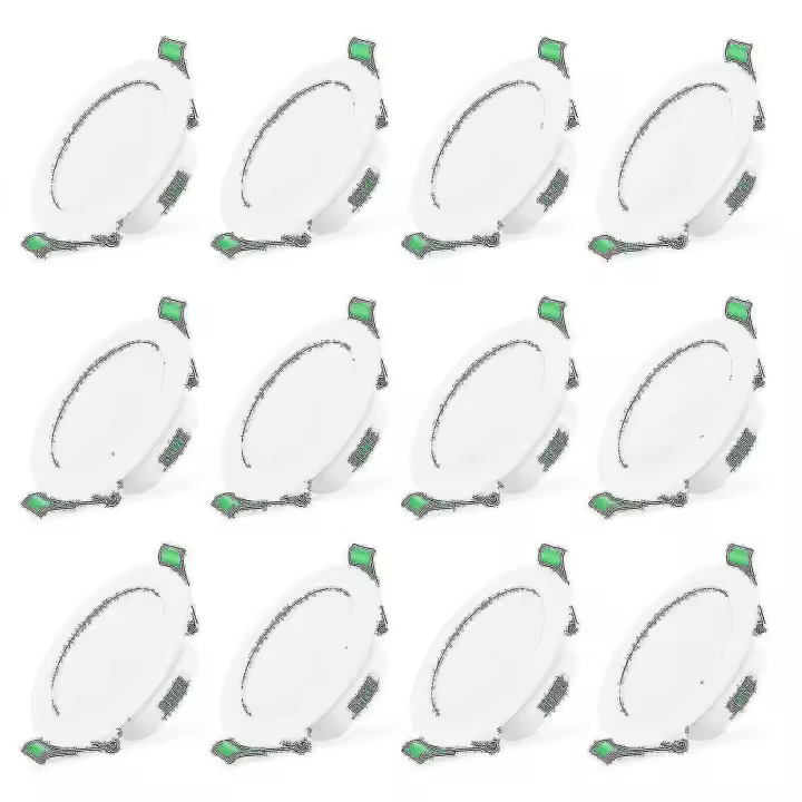 12PCS 7W blanco Led Downlight empotrado luces de techo Slim Spot Light - 1