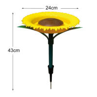 Alimentador de aves con forma de flor brillante, bandeja de alimentación de aves al aire libre, girasol, regalo para amigos, familiares y vecinos - details 3
