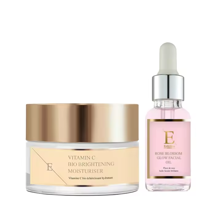 Aceite facial iluminador Rose Blossom 30 ml + hidratante iluminador con vitamina C 50 ml - 1