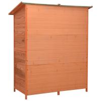 vidaXL Caseta para herramientas de jardín abeto macizo 136x75x160 cm - details 4