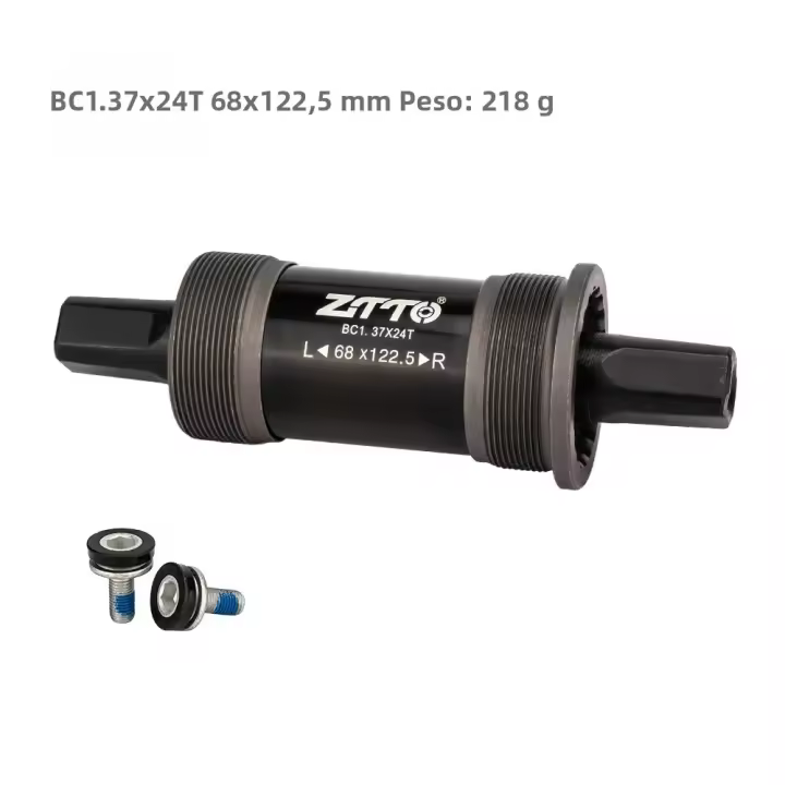 Engranaje Inferior De Bicicleta De Carretera 68mm Agujero Cuadrado Con Tornillos Impermeables Para Bicicletas De Montaña Material De Acero Carbono - 1