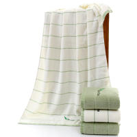 Toalla De Baño De Algodón Puro Lavanda Bordada Absorbe Agua Toalla De Rostro Y Mano Color Lavanda Y Blanco Tamaño Rectangular Para El Hogar - details 3