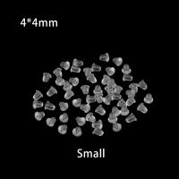 200-2000pcs Tapones De Aretes De Silicona Suave Para Aretes De Punto De Punta Accesorios De Encuentros De Aretes Cilindro De Bala Tapones Para Orejas - details 6