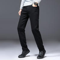 Nuevos Jeans Clásicos Para Hombre Primavera Otoño Moda Negocios Pantalones Vaqueros Rectos Estirados Azul Cómodos De Medio Cinturón - details 54