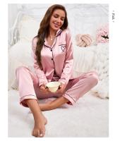 Conjunto De Pijamas Para Mujer Estilo Victoriano Con Bordado Camiseta De Manga Larga Y Pantalones Largos 2 Piezas Pijama De Dormir Loungewear De Poliéster Y Elástico - details 8