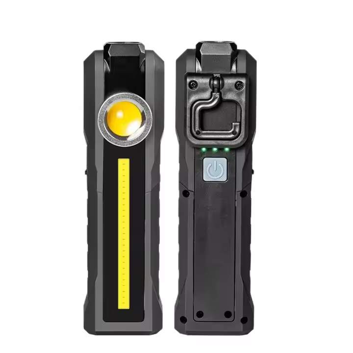 Linterna LED De Banda Larga COB Magnética Recargable USB Con 4 Modos De Iluminación Torcha De Emergencia Lámpara De Reparación Con Gancho - 1