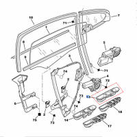 Interruptor De Control De Ventana Para Lado Pasajero 6554E7 6554.E7 Compatible Con Peugeot 307 SW CC 307SW 307CC Material Metal Y Plástico - details 6
