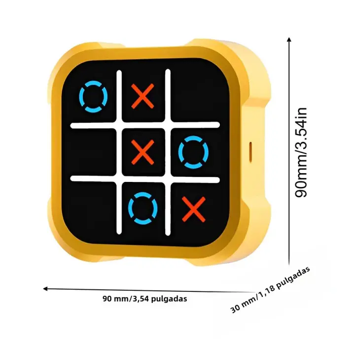 Juego De Ajedrez Portátil 3 En 1 Tic-Tac-Toe Para Niños Juguete Educativo Mano a Ojo Juego De Mesa Familiar Regalo De Cumpleaños - 1