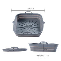 Almohadilla Reutilizable De Silicona Para Air Fryer Bandeja Plegable Para Horno Herramienta De Hornear Para Pizza Y Pollo - details 1