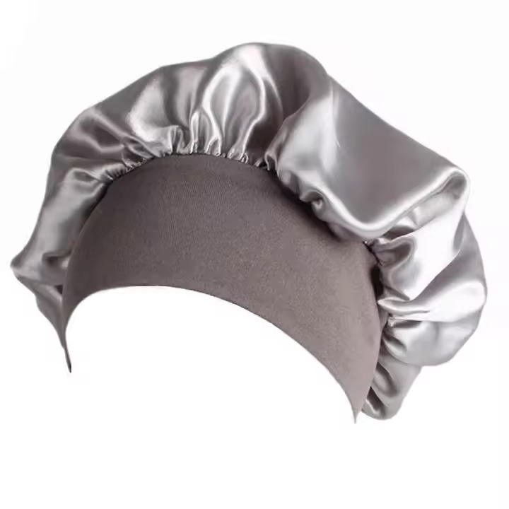 Mujeres elástico Sueño Gorras al Aire Libre camping para la cabeza Sombrero de Protección Adornos para las mujeres que se filtan Noche para Cabeza accesorio Plata - 1