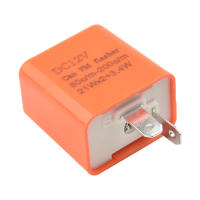 Relé De Flasher LED Ajustable 12V Para Motocicleta 1/2pcs Indicador De Señal 2 Pin Material ABS Plástico - details 1