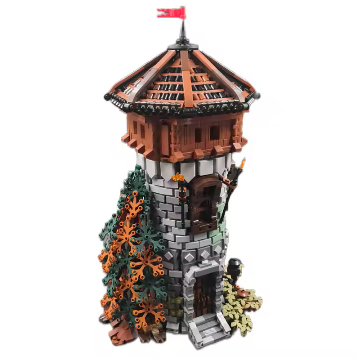 Castillo Medieval Creativo Con Torre De Bloques MOC 124071 Modelo 2449PCS Edificios Modulares Regalo Para Adultos Y Niños - 1
