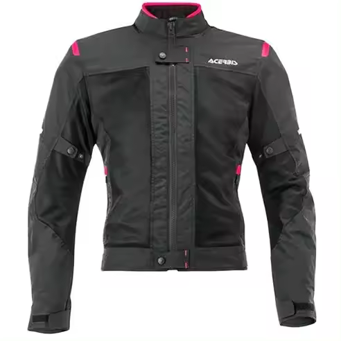 Chaqueta Acerbis Ramsey My Vented 2.0 Lady negro mate/ rosa Raíz OUTLET MOTOSOTORE MARCAS Chaquetas Ropa moto ACERBIS - 1