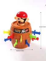 Juego De Tablero Interactivo Para Niños Pirata Con Bucket Y Espada De Madera Parodia Y Broma Juego Mr. Game Para Aprendizaje Temprano - details 8