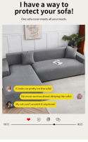 Cubierta De Sofá Jacquard 1 PC Protector De Sala Impermeable Lavable Desmontable Para Sala De Estar Estilo Poliéster - details 3