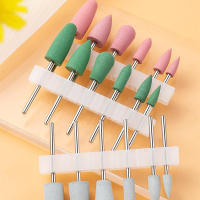 Set De 6 Piezas De Cabezas De Molienda Para Manicura En Silicona Herramientas De Lijado Y Pulido Para Uñas Combinación De Plástico - details 6