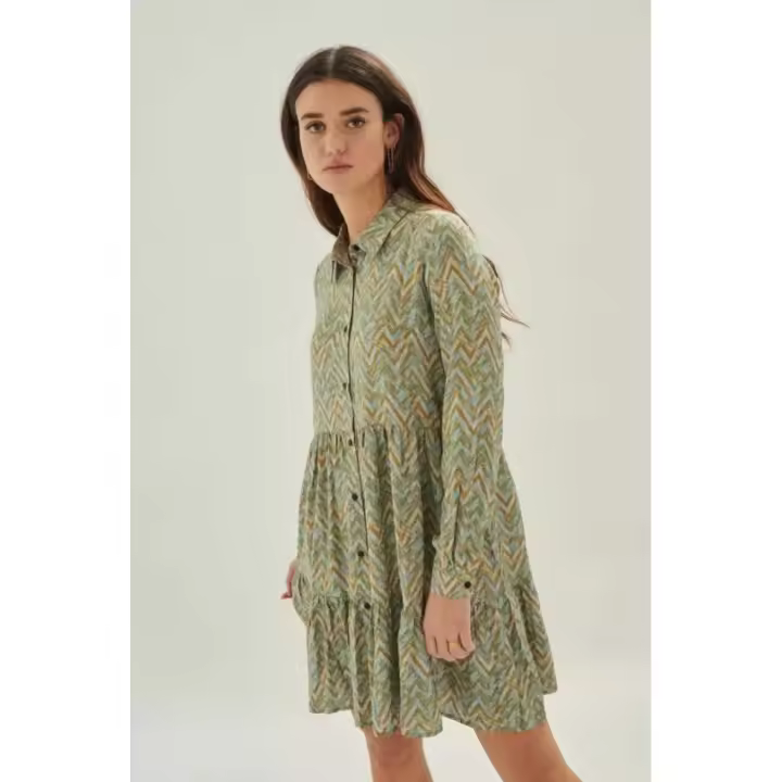 24colours Vestido Camisero ZigZag - 1