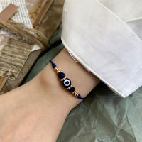 Pulsera Turca Con Ojo Maléfico Para Hombres Y Mujeres Hecha a Mano Con Hilo Tejido Y Cuentas De Cristal Para Parejas Joyería De Moda - details 16