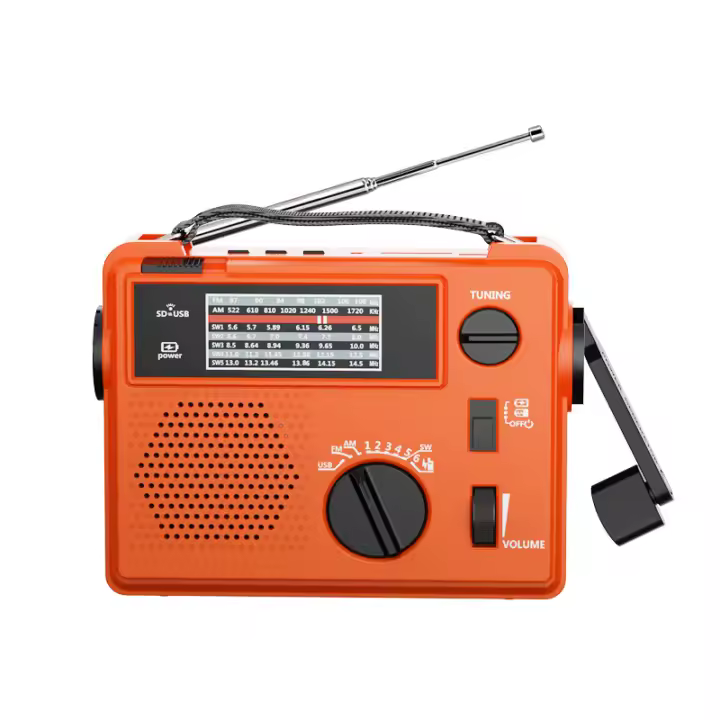 Radio AM / FM / SW Multi-Band USB Flash Drive Plug-in de la tarjeta de iluminación al Aire Libre - 1