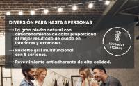 SEVERIN - Raclette, grill y parrilla eléctrica con piedra natural, parilla de mesa con plancha reversible, raclette para 8 personas, sartenes antiadherentes, 56.5x25x14.5 cm, negro, 1400 W, RG 2372 - details 1