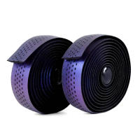 Cinta De Manillar Para Bicicleta De Carretera En Gradient Purple Antideslizante Transpirable Impermeable Absorbedor De Choques EVA Para BMX Montañas Rocosas Y Bicicletas De Carretera - details 8