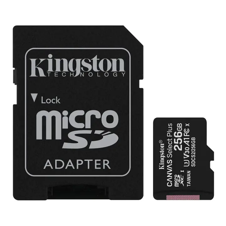 Memoria Kingston Canvas SDCS2 MicroSDXC + Adp. SD 256GB - 1
